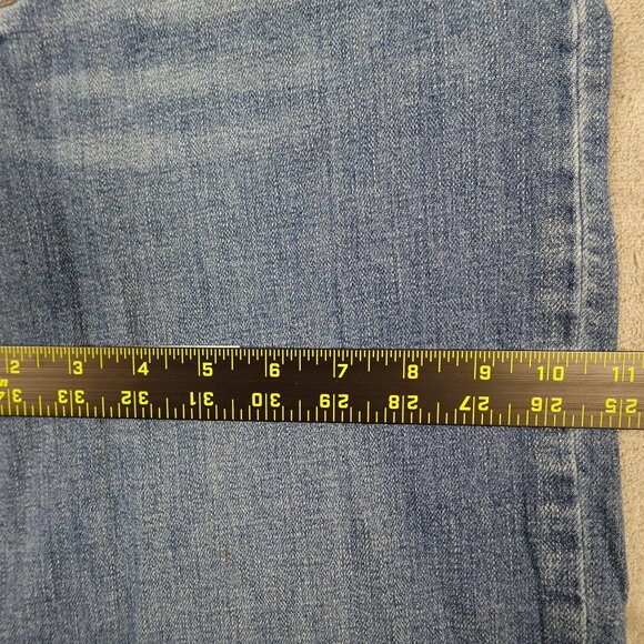 Free People jeans high rise wide leg crop women's 28 blue denim button fly - Picture 8 of 13